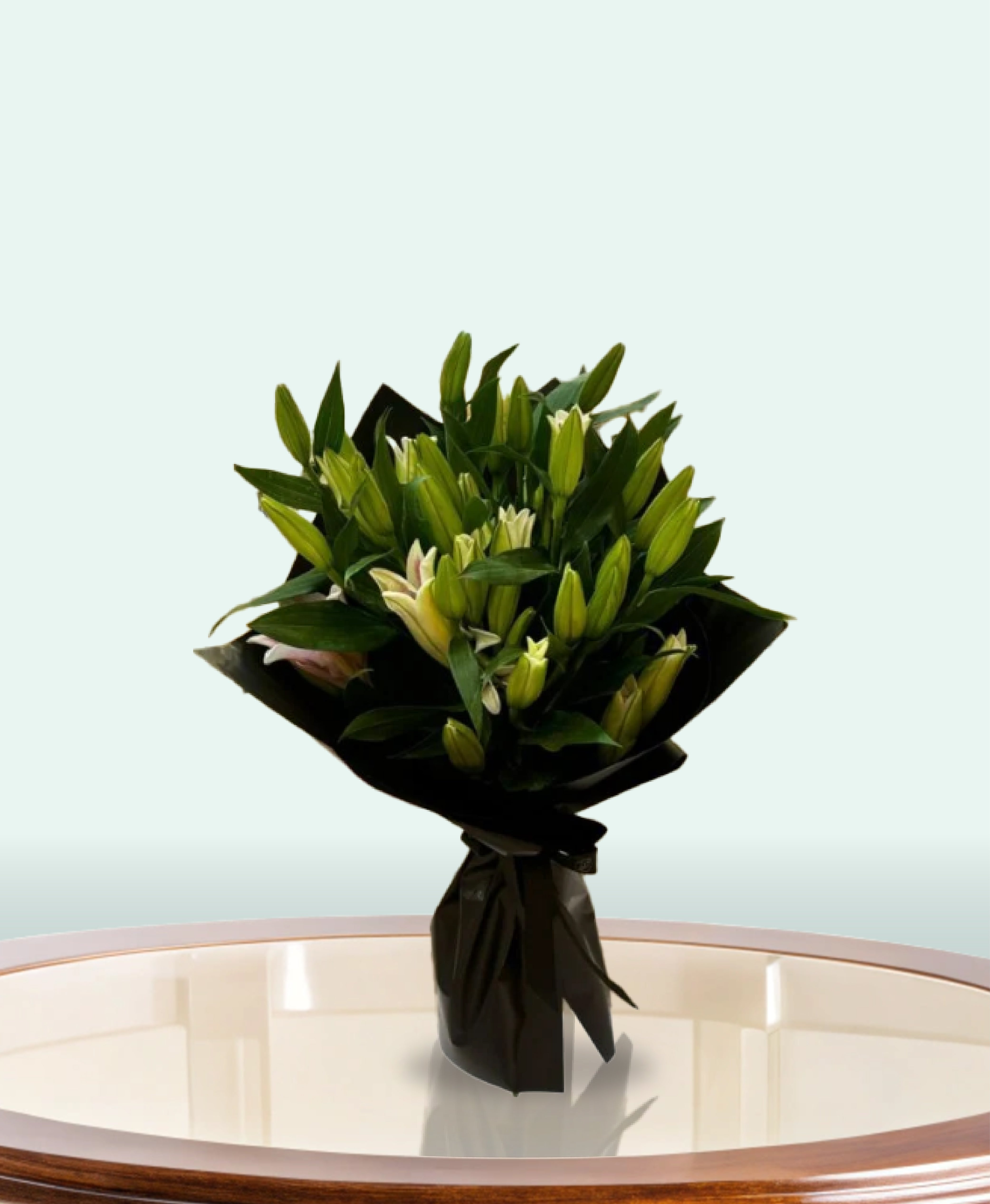 Midnight Elegance Lily Bouquet